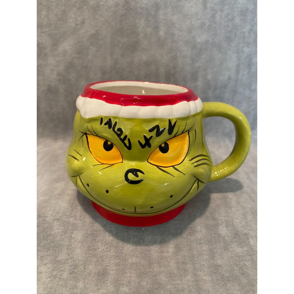 Dr Seuss The Grinch 2024 Mug Cup 3D Green Hot Choc Coffee Tea NEW Christmas